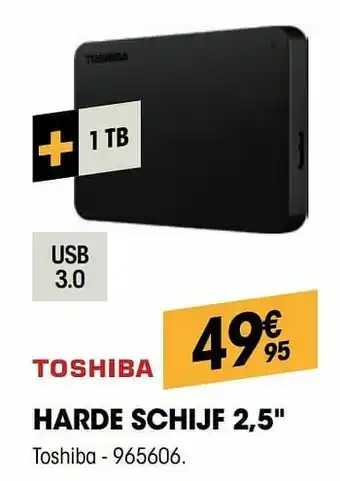 Electro Depot Toshiba harde schijf 2,5`` aanbieding
