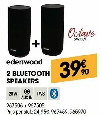 2 bluetooth speakers