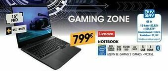 Lenovo notebook gaming 3 15imh05