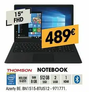 Electro Depot Thomson notebook bn1515-8tu512 aanbieding