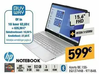 Electro Depot Hp notebook 15seq1274nb aanbieding
