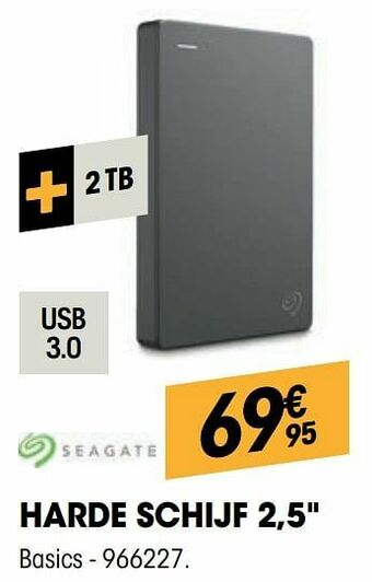 Electro Depot Seagate harde schijf 2,5`` basics aanbieding