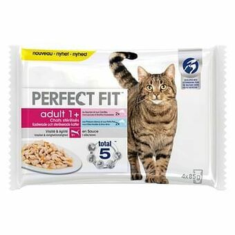 Zooplus 52x85g Sterilised Adult 1+ Mix Perfect Fit Kattenvoer aanbieding