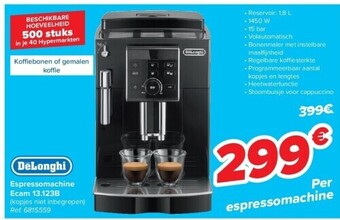 Carrefour Espressomachine ecam 13.123b aanbieding
