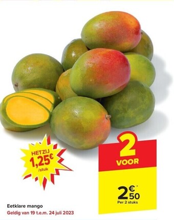 Carrefour Eetklare mango aanbieding