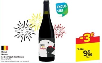 Carrefour België namen le bon goût des belges aanbieding
