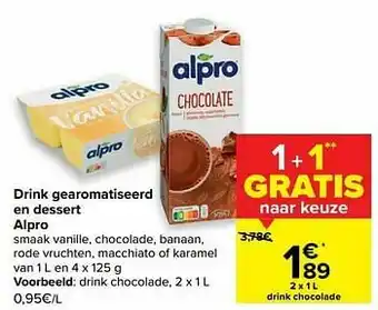 Carrefour Market Alpro drink chocolade aanbieding