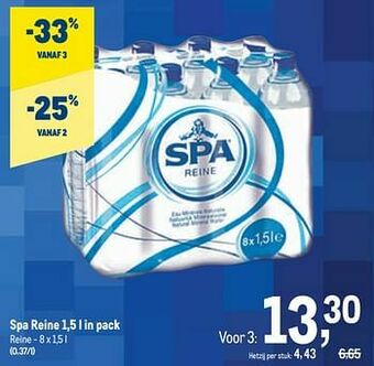 Makro Spa reine aanbieding