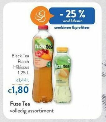 OKay Fuze tea black tea peach hibiscus aanbieding