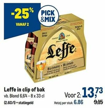 Makro Leffe blond aanbieding