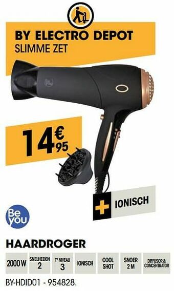 Electro Depot Be you haardroger by-hdid01 aanbieding