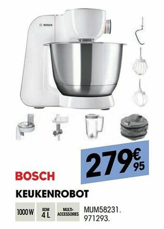 Electro Depot Bosch keukenrobot mum58231 aanbieding