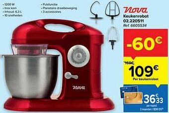 Carrefour Nova keukenrobot 02.220511 aanbieding
