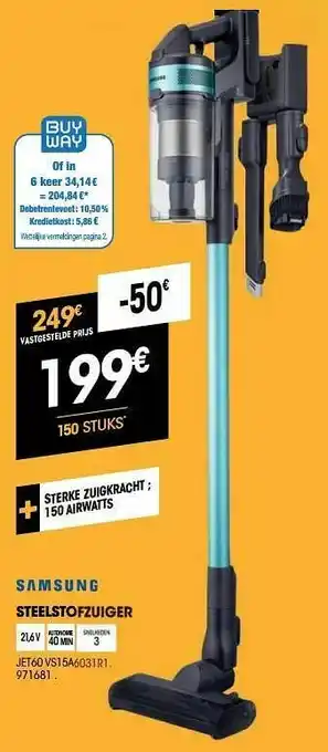 Electro Depot Samsung steelstofzuiger jet60 vs15a6031r1 aanbieding
