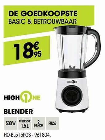 Electro Depot Highone blender ho-bl515pgs aanbieding