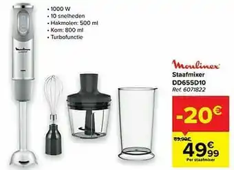 Carrefour Moulinex staafmixer  dd655d10 aanbieding