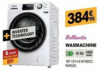 Electro Depot Bellavita wasmachine wf 1014 b w180c2 aanbieding