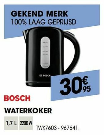 Electro Depot Bosch waterkoker twk7603 aanbieding