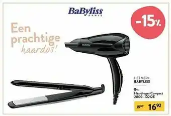 Babyliss haardroger compact 2000 - d212e