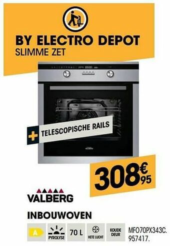 Electro Depot Valberg inbouwoven mfo70px343c aanbieding