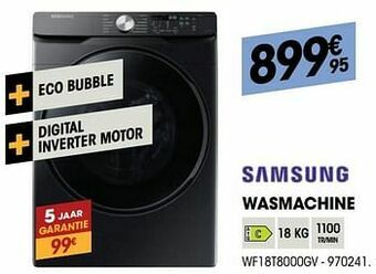 Electro Depot Samsung wasmachine wf18t8000gv aanbieding