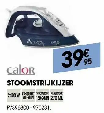 Electro Depot Calor stoomstrijkijzer fv3968c0 aanbieding