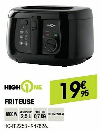 Electro Depot Highone friteuse ho-fp225b aanbieding