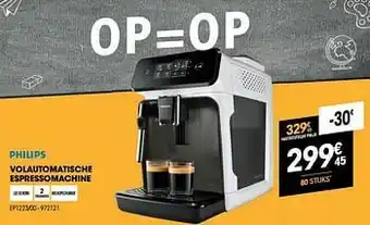 Electro Depot Philips volautomatische espressomachine ep1223-00 aanbieding
