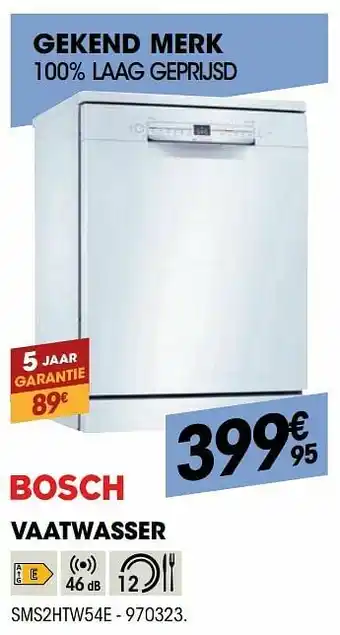 Electro Depot Bosch vaatwasser sms2htw54e aanbieding