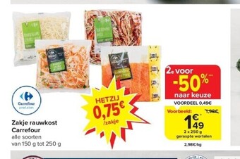 Carrefour Zakje rauwkost carrefour aanbieding