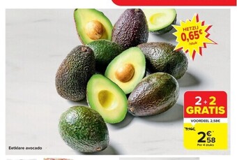 Carrefour Eetklare avocado aanbieding