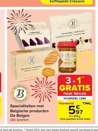 Carrefour Specialiteiten met belgische producten de belgen aanbieding