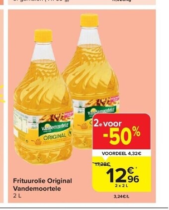 Carrefour Frituurolie original vandemoortele 2 l aanbieding