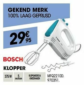 Bosch klopper mfq2210d