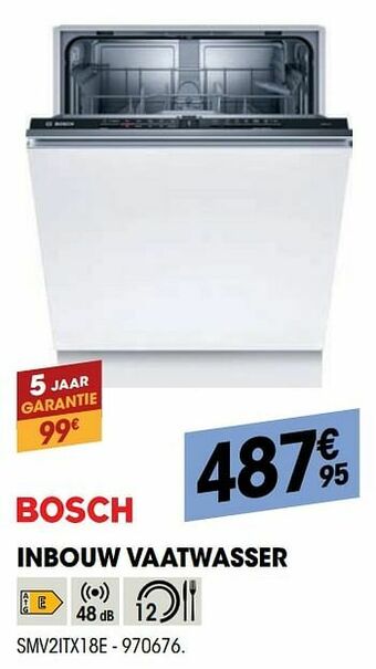 Electro Depot Bosch inbouw vaatwasser smv2itx18e aanbieding