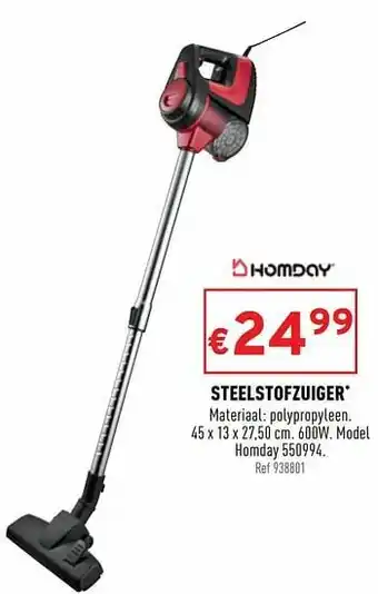 Trafic Steelstofzuiger homday 550994 aanbieding