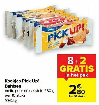 Carrefour Market Koekjes pick up! bahlsen aanbieding