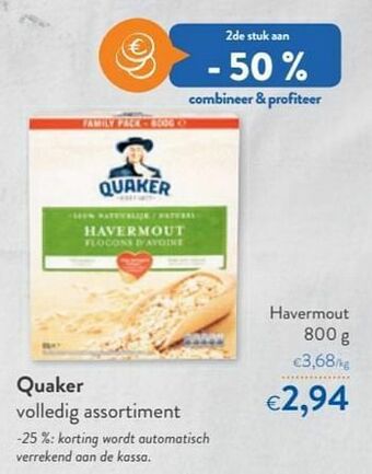 OKay Quaker havermout aanbieding