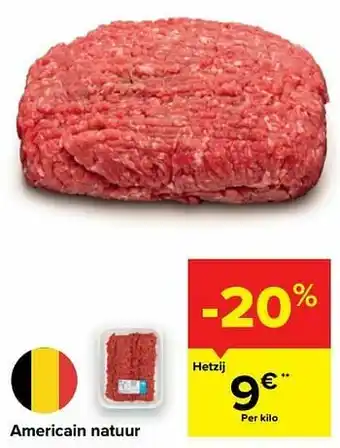 Carrefour Market Americain natuur aanbieding