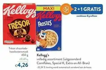 OKay Kellogg`s trésor chocolade- hazelnotensmaak aanbieding