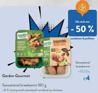 Garden gourmet sensational braadworst