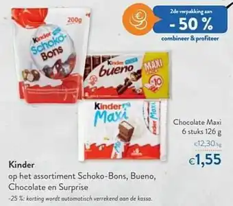 OKay Kinder chocolate maxi aanbieding
