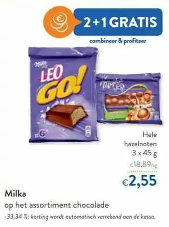 OKay Milka hele hazelnoten aanbieding