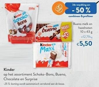 Kinder bueno melk en hazelnoten