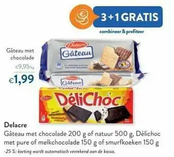 OKay Delacre gâteau met chocolade aanbieding
