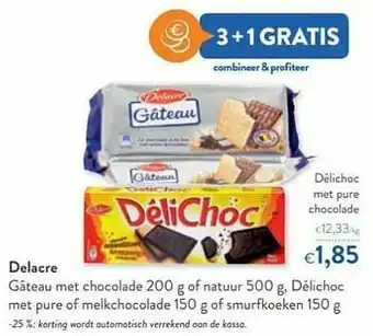 OKay Delacre délichoc met pure chocolade aanbieding