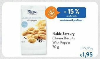 OKay Noble savoury cheese biscuits with pepper aanbieding