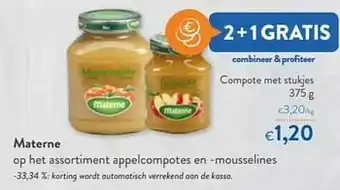 OKay Materne compote met stukjes aanbieding