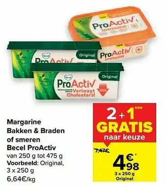 Carrefour Becel proactiv original aanbieding