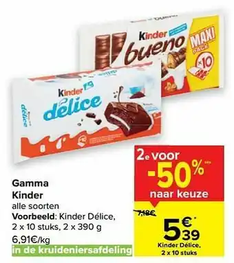 Carrefour Kinder délice aanbieding